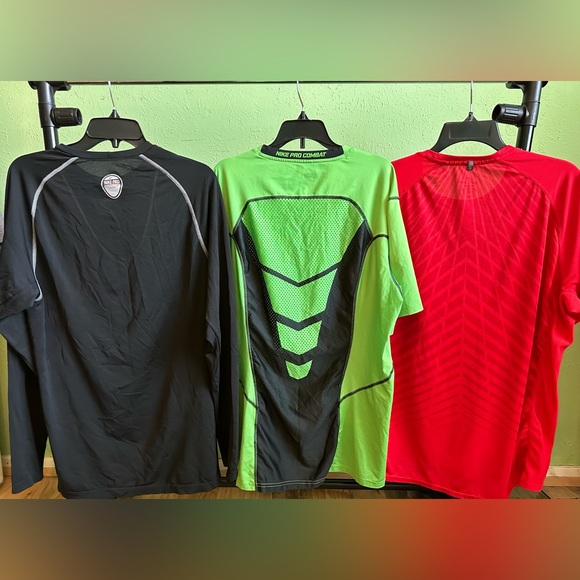 Nike Dri-fit (3 Pack) Men's XL Black, Lime Green, Red - Picture 2 of 9
